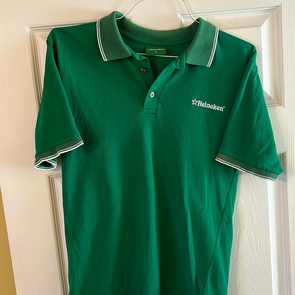 Heineken Green Polo Shirt Size Medium